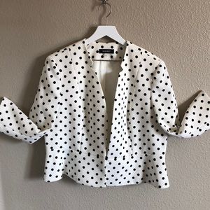 Nine West polka dot jacket with peplum